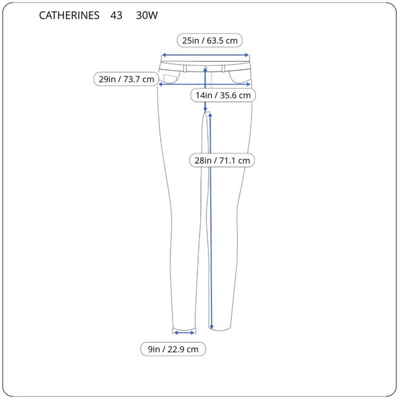 Catherines Right Fit Womens Jeans 30W Plus Straight Leg Medium Blue SWE143E - Picture 2 of 7